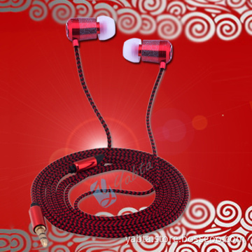 Yabta Stereo Metal Earphone, Braided Earphone With Laser CLOUD Pattern